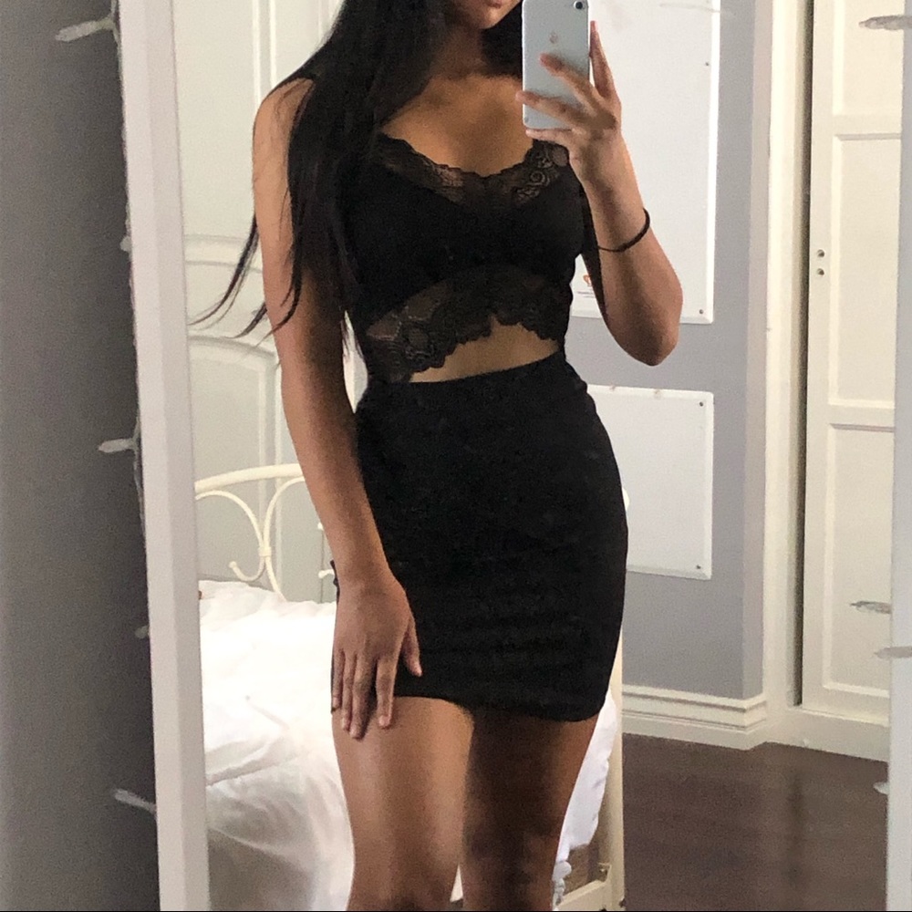 Black Dress with Lace
